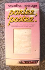 boîte neuve de 3 k7 cassettes-messages avec enveloppes - Carrefour - circa 1990