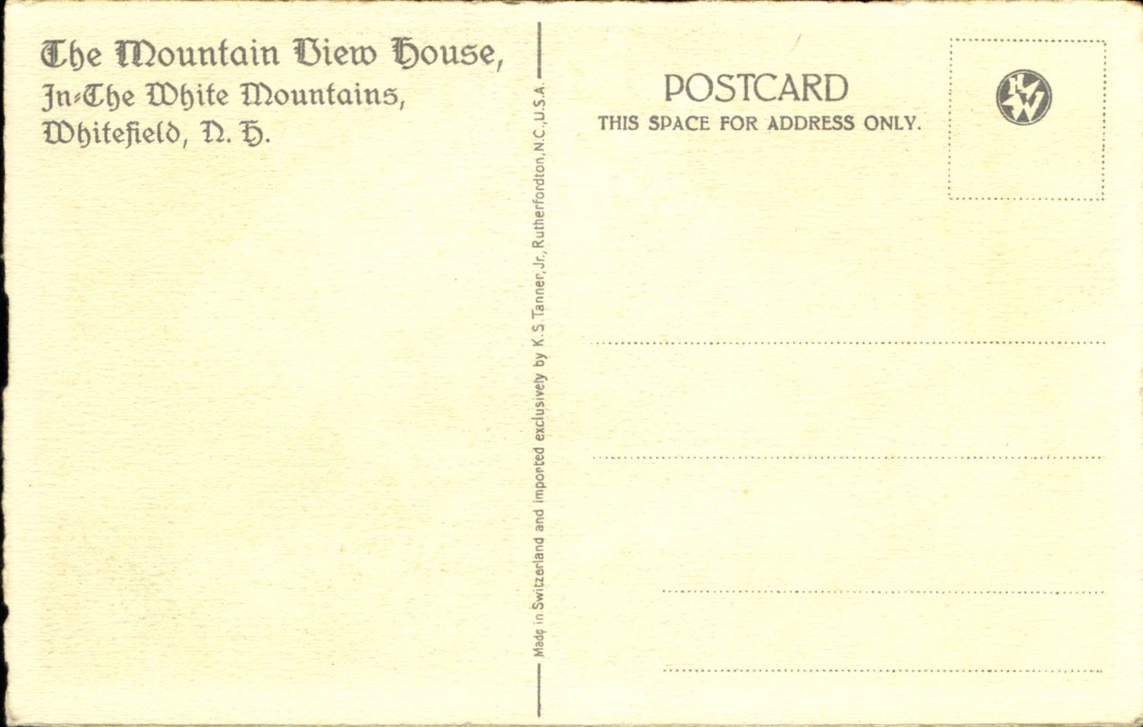 Cherry Mountain from Mountain View House Golf Course Whitefield New