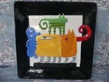 Frank Slabbinck by Enesco France by Colors of Life RARE Assiette rectangulaire