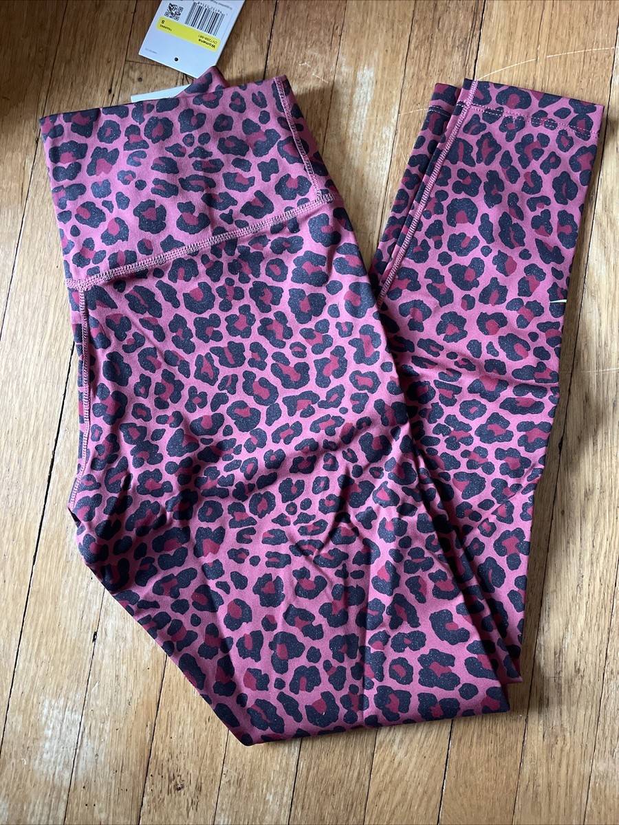 nike pink leopard print leggings