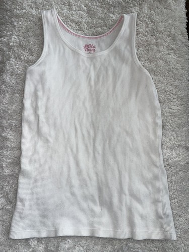 Old Navy girls sz. L white ribbed tank top. Versatile, grt quality | eBay