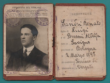 TESSERA FASCISTA LICENZA PORTO D'ARMI ANNO 1921/22 FASCISMO ENTRA ALTRE FOTO