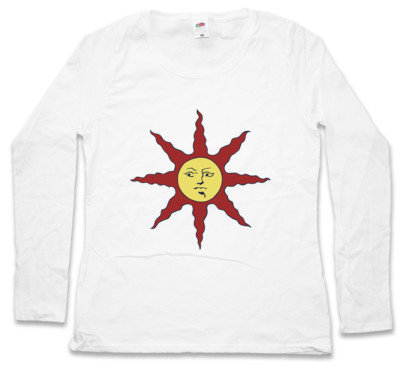 DARK SUN DAMEN LANGARM T-SHIRT Firelink Shrine Gamer Nerd Souls Sonne Sign