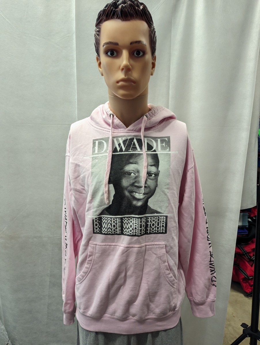 Dwayne Wade World Tour Bleacher Report Sweatshirt Pink M NBA | eBay