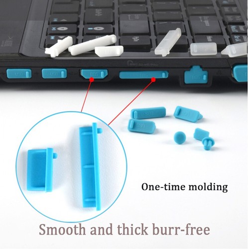 16PCS/Set Laptop Anti-Dust Plug Set USB HDMI Network Port VGA Protective Cover - Picture 2 of 20