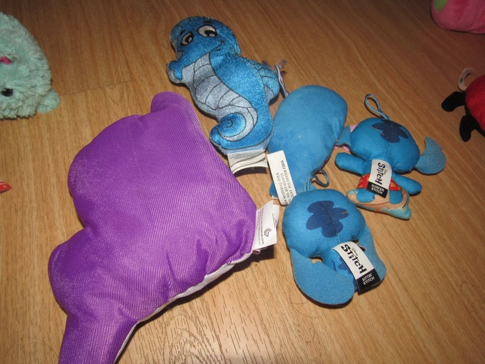 14 Plush Stuffed Animals Tsum Tsum Disney Stitch Happy Meal Build a Bear 2-in-1 - Image 3 of 4