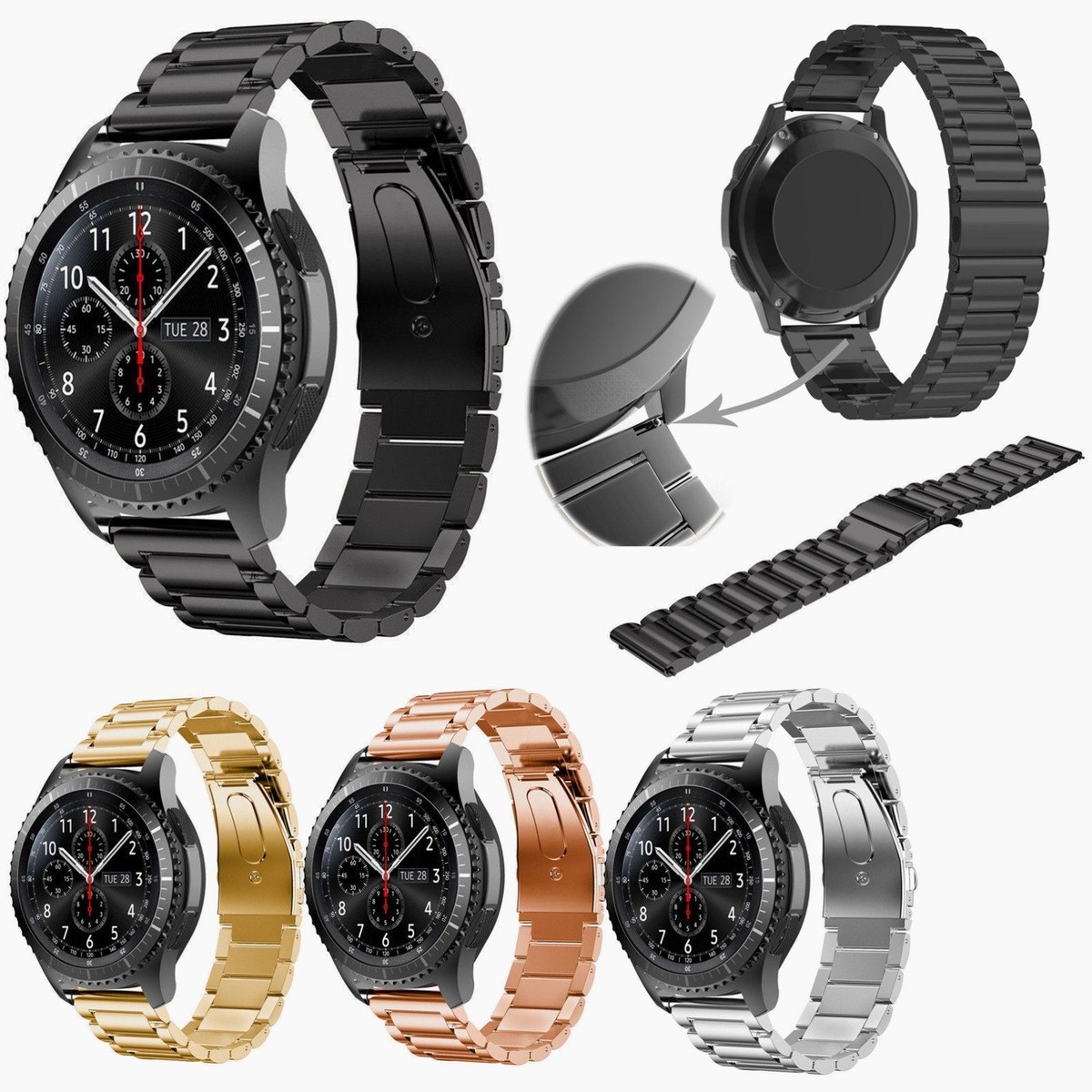 Metal Band Samsung Gear S3 Stainless Steel Band 22mm Steel