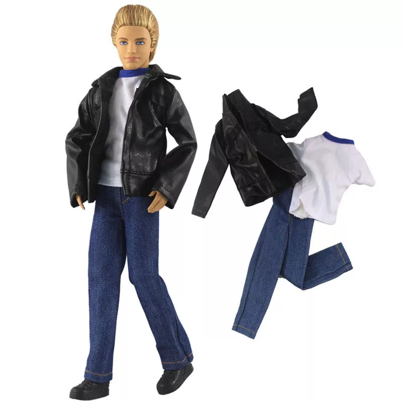 1/6 Boy Doll Clothes For Ken Doll Outfits Green T-shirt Shorts