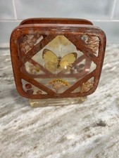 Vintage Lucite Butterfly Grains Seeds Napkin ...