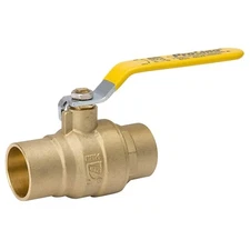 1 Inch Full Port Sweat (CXC) Brass Ball Valve 600 WOG