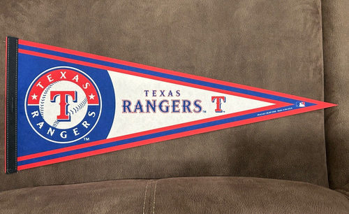 Fanion Texas Rangers 12x30 Pouces - Feutre Doux - Design Primaire - Neuf