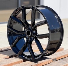 22x9.5 5x108 45 63.4 Black Wheels Fit Land Rover Range Rover Evoque Set 4