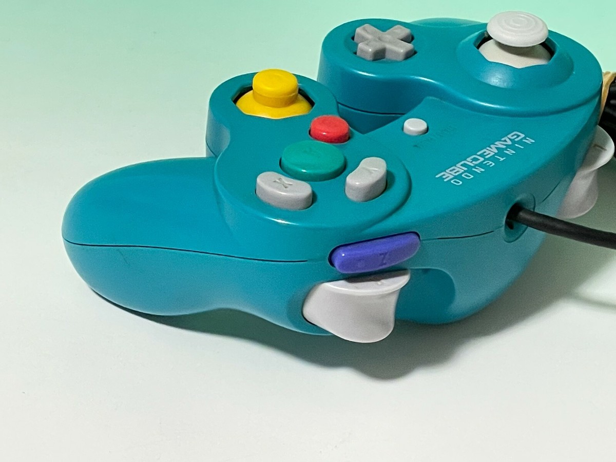 Nintendo GameCube Controller Emerald Blue Excellent+ Game