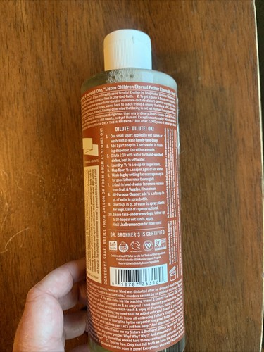 Dr. Bronner's Pure Castile Liquid Soap 16 Oz Eucalyptus - Picture 3 of 3
