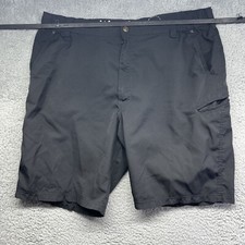 Wrangler Mens Shorts Flat Front Performance Comfort Flex Black 40