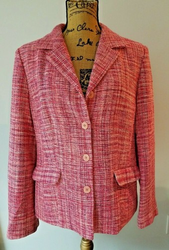 Nordstrom 100% Silk Tweed Blazer 4 