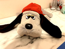 Vintage 1980's LARGE Tonka POUND PUPPIES-GRAY W/BLACK EARS-18.5" Plush Toy