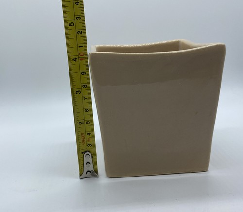 Vintage Haeger Cream Colored Pottery Potted Planter 3716 Beautiful - Picture 3 of 5
