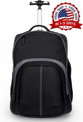 Mochila compacta con ruedas de 16'' y funda protectora extraíble para portátil