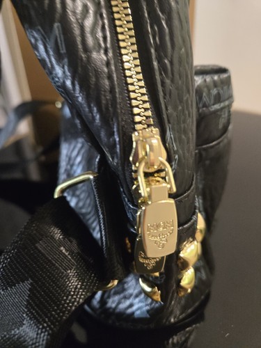 Back Pack Mcm Black Small New - Picture 5 of 5