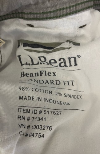 LL Bean Flex Hose Herren 38 x 32 grau Baumwolle Nylon Mischung Utility Cargo Standard - Bild 5 von 7