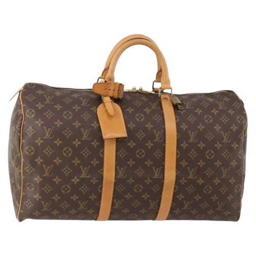 LOUIS VUITTON Monogram Keepall 50 Boston Bag M41426 LV Auth 179413A