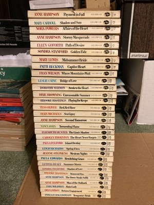 Lot of the first 31 Silhouette Romance Books 1980 original complete 1-31 1st ed.