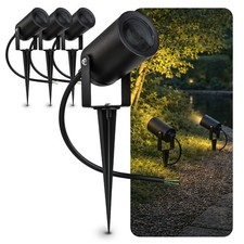 4x KALOA Gartenstrahler Erdspieß GU10 Fassung Kabel IP44 Außenleuchte Wandlampe