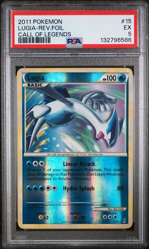 Pokemon Call of Legends Lugia Reverse Holo 15/95 (2011) PSA 5 EX