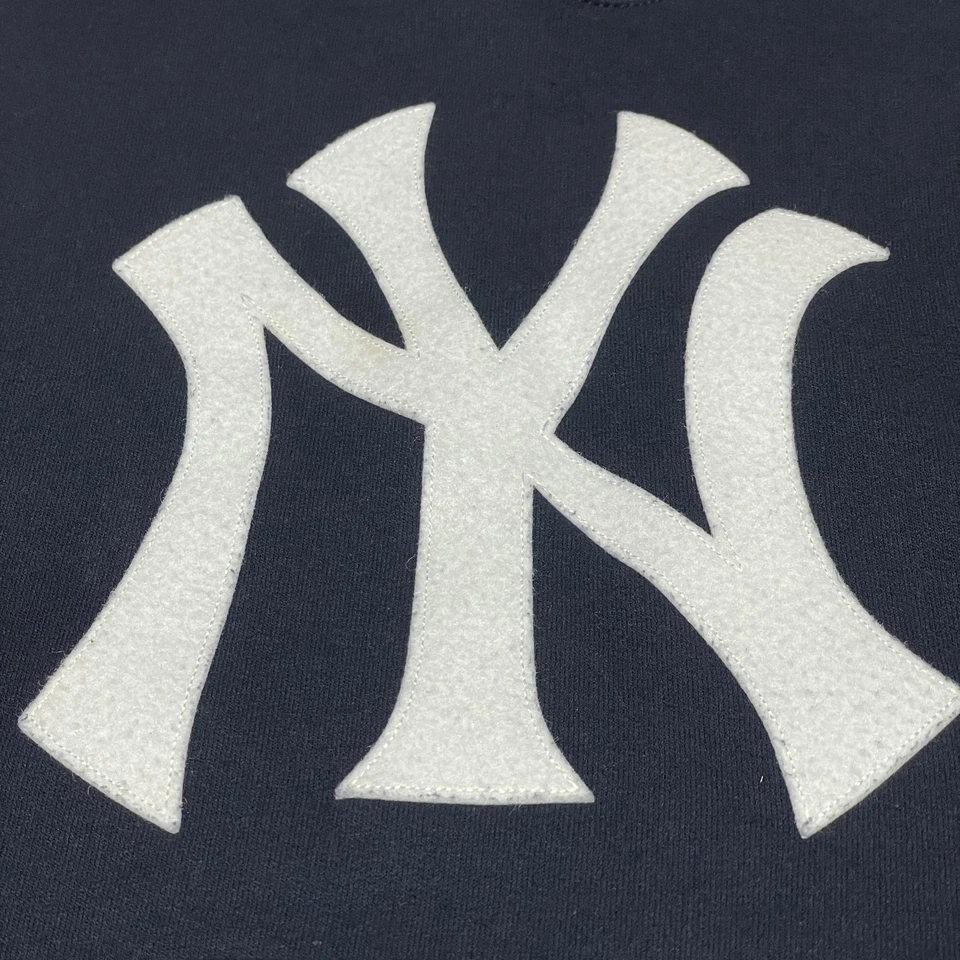 New York Yankees Hoodie Mens Medium Navy MLB Baseball 2009 World Series Patch - Image 4 of 4