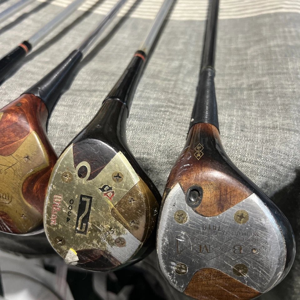 VINTAGE WILSON STAFF 4300 WOODS SET 1,2,3,3,4,5 WOODS W/ REGULAR FLEX SHAFTS - Image 2 of 4