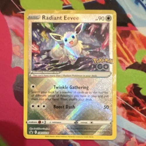 Pokemon TCG Radiant Eevee SWSH230 Sword & Shield Promo Card Near Mint Condition