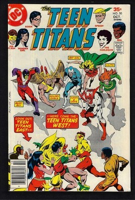 Teen Titans #50 {a}(DC) Oct 1977, Bat-Girl revival, Harlequin, Beast Boy (VFN)