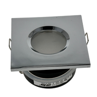 Led Einbaustrahler 84X84 Chrom Alu GU10 MR16 GU5.3 Einbaurahmen Eckig IP44