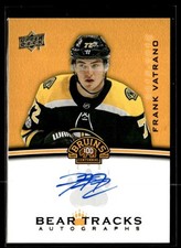 2023-24 Upper Deck Boston Bruins Centennial Bear Tracks Autographs Frank Vatrano