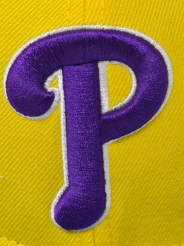 MLB PHILADELPHIA PHILLIES - PRO STANDARD LUXURY HAT YELLOW GOOD VIBES ONLY LOVE - Picture 2 of 12