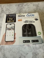 2K pan/tilt WiFi cam with motion detect, night vision, auto-track, 2-way talk