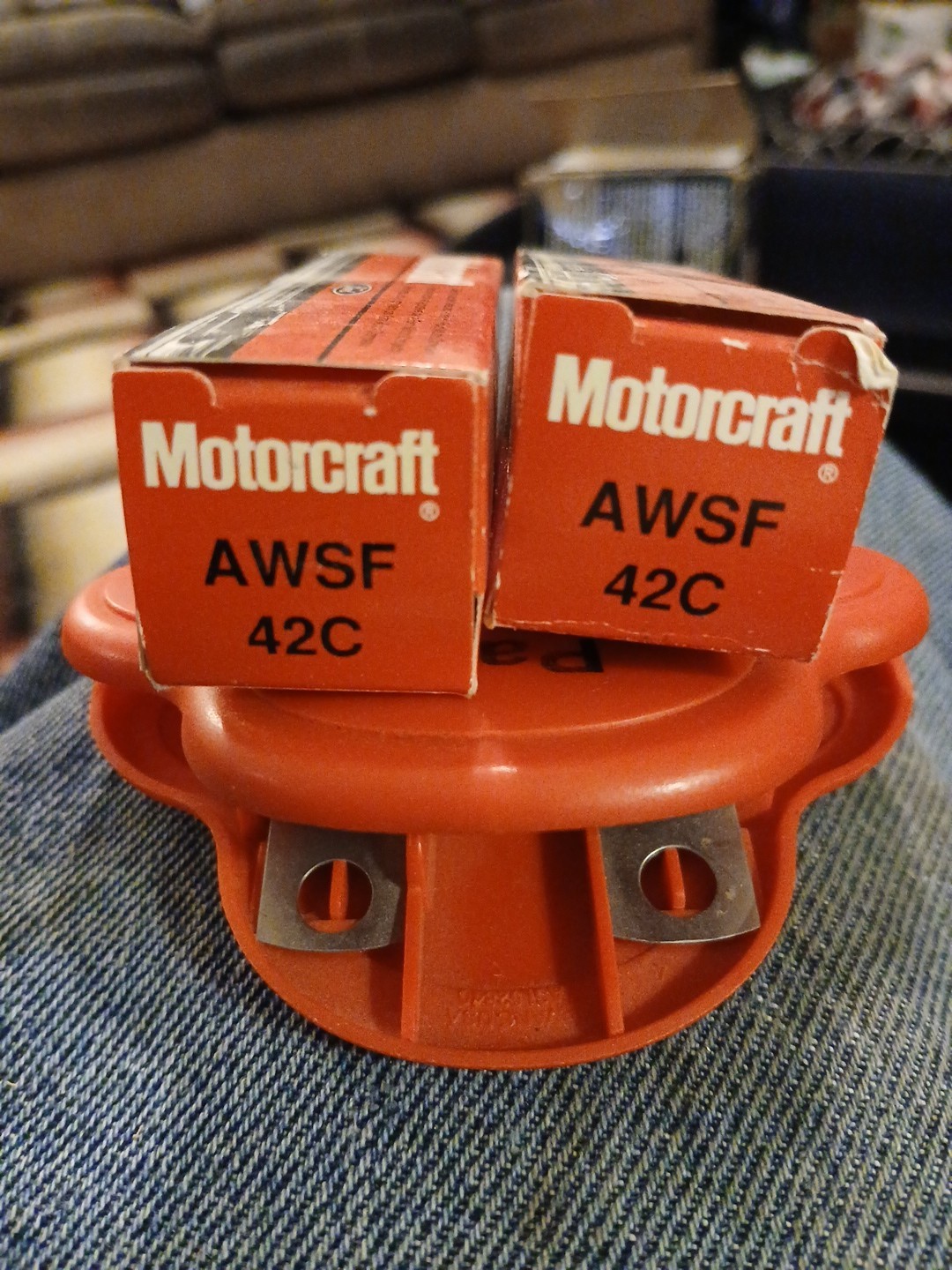 2 New OEM Factory Ford Motorcraft Spark Plug AWSF42C QTY 2