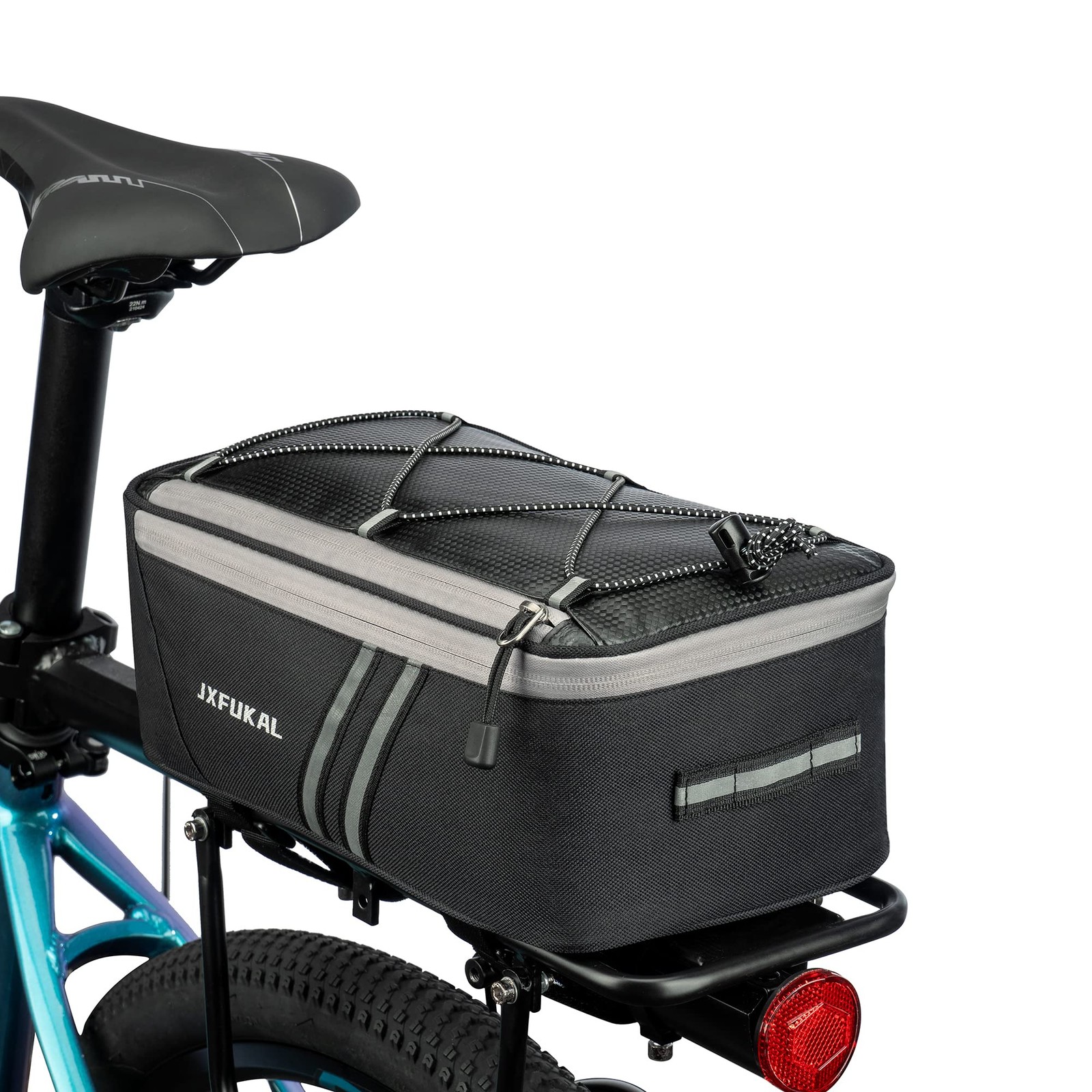 Rear Bike Rack Bag with Rain Cover, 7L/9L/10L/12L Waterproof Bicycle Ebike Sa...