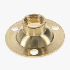 Unfinished Brass Flange with 3/8" threaded hole that work with 1/8 IPSpipe.TV590