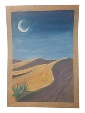 Original Mixed Media Piece A6 - "Dune Drifting" Art