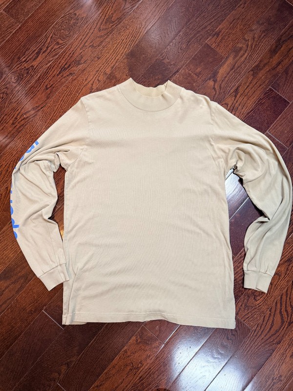 Only NY Sportswear Longsleeve Mock Turtleneck, Beige, Medium