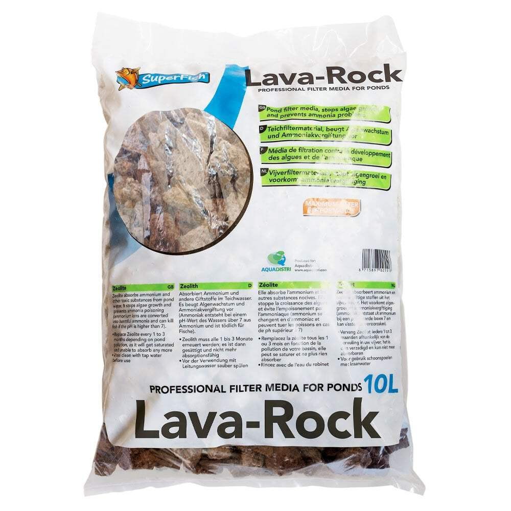 SuperFish Lava Rock Pond Filter Media 10Ltr
