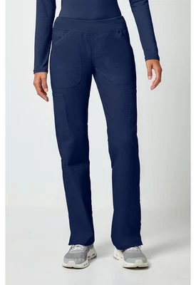 Cherokee Workwear Scrubs Mid Rise Straight Pull On Cargo Pant WW170 NAV Navy - Image 1 of 4