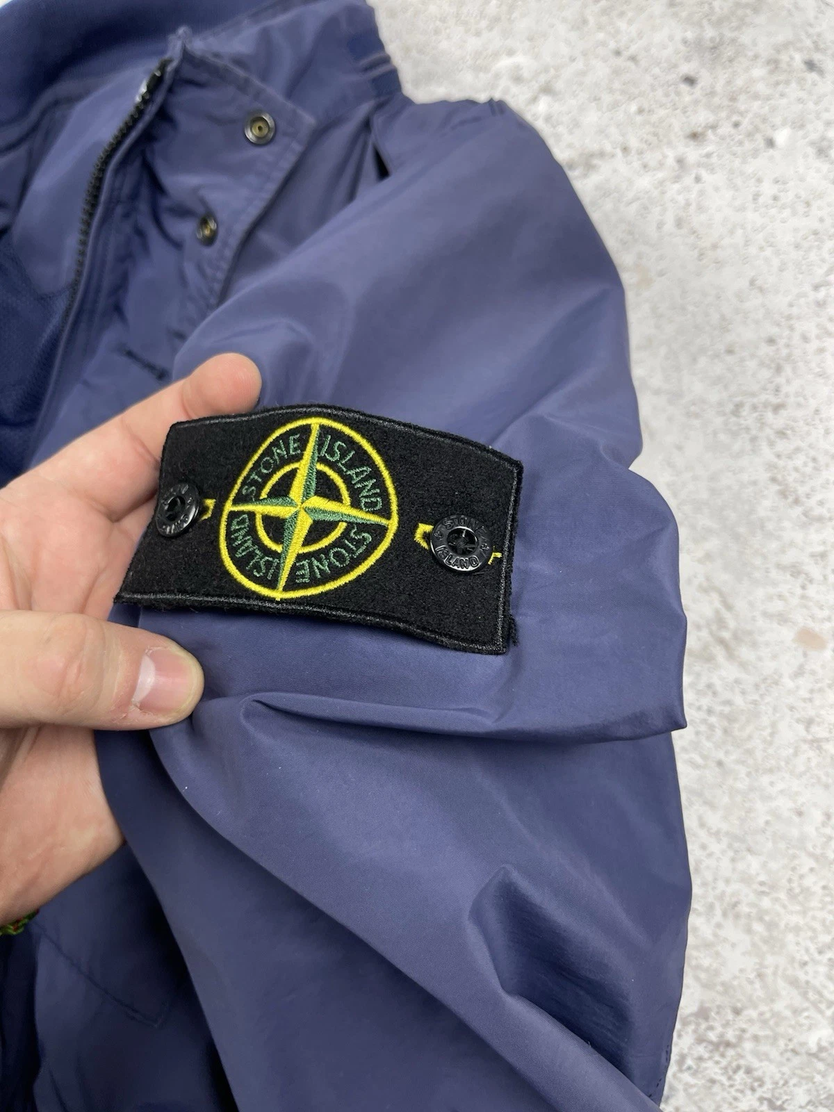 Vintage Stone Island 2012 Micro Reps Field Jacket Navy Blue Faded Color size XL - product detail image 21