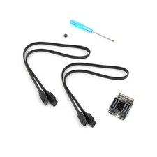 M.2 to SATA 3.0 Expansion Card Adapter Card JMB582 Chip Key A+E WiFi M.2 to SATA