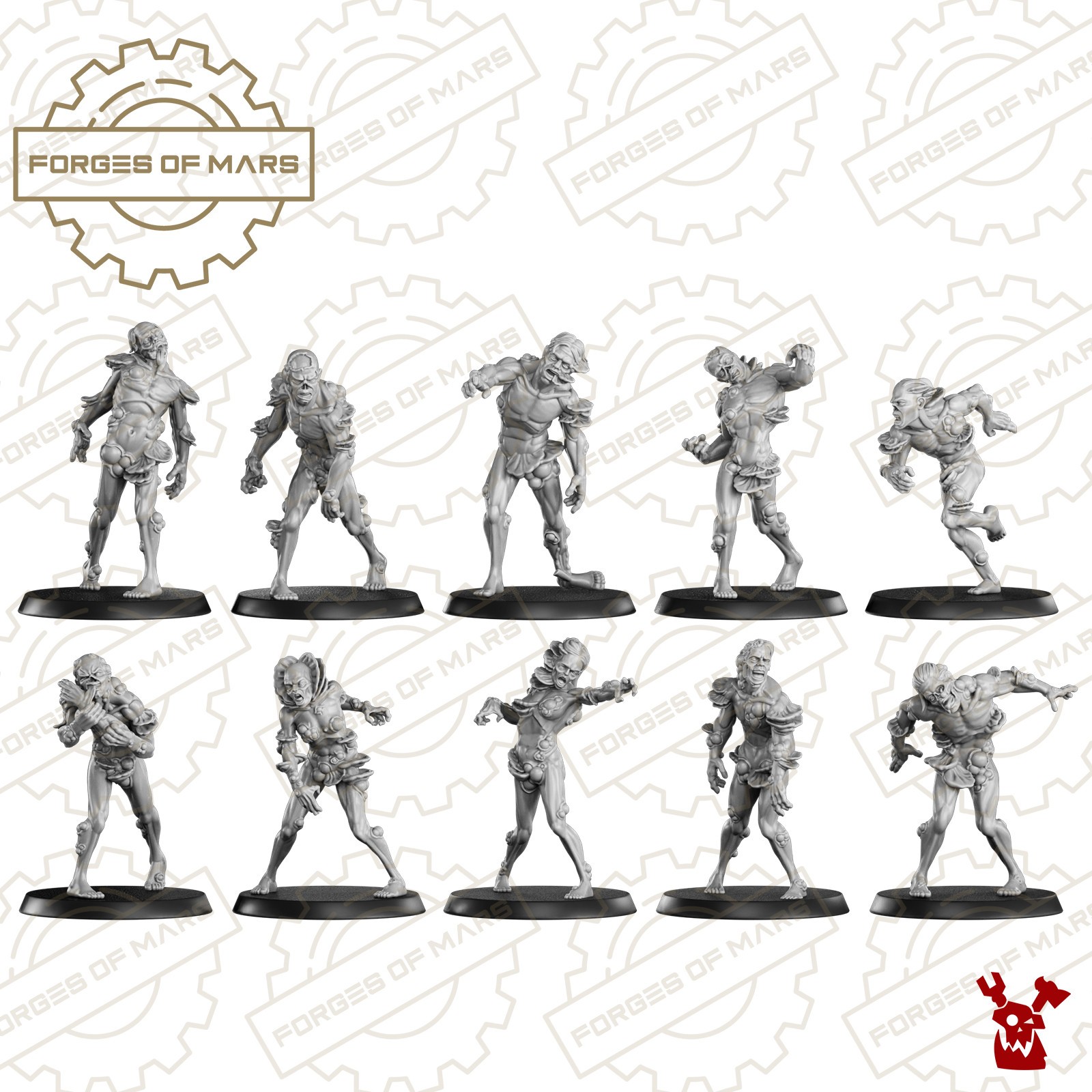 Spore Walkers Fallen Guard évitez les doublons avec 10 figurines de mutants uniques