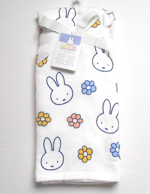 Miffy Set 2 Kitchen Dish Towels Multicolor Spring Flowers