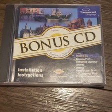 Transparent Language Bonus CD Language Courses CD Windows/Mac