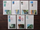 Japan Stamp First Day Cover National Park and Quasi-national Park 7 Covers 1969